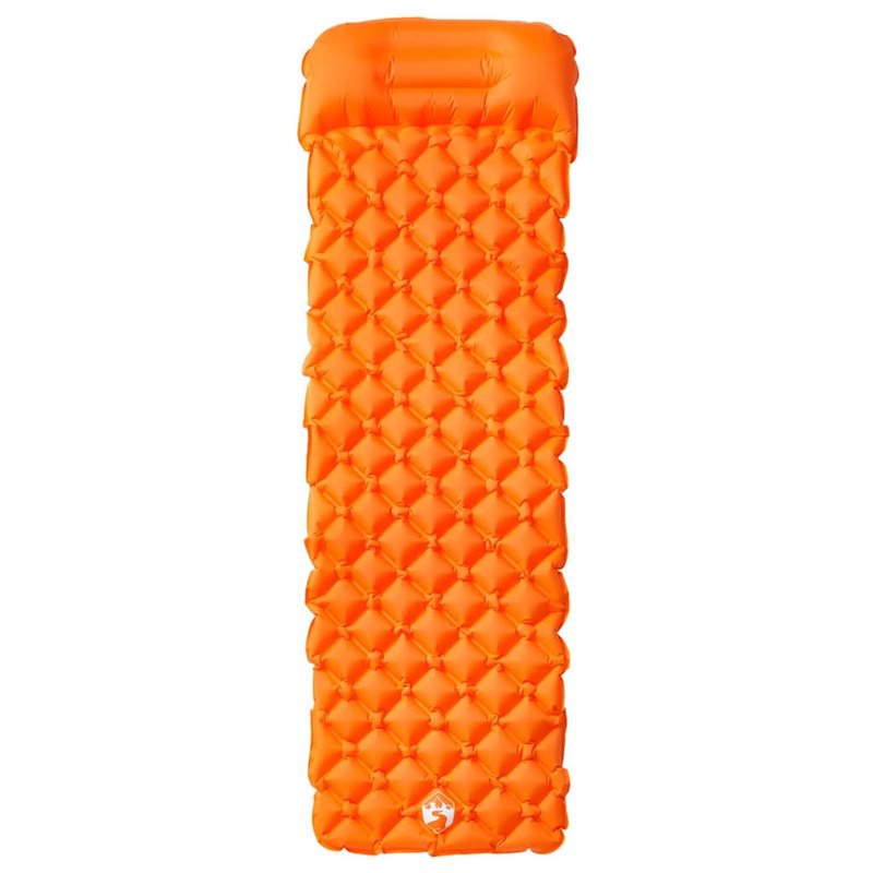 Image secondaire de VidaXL Matelas de camping gonflable avec oreiller 1 personne orange