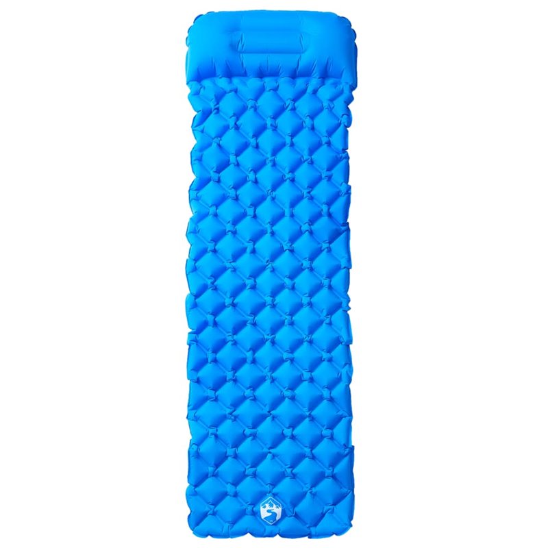 Image secondaire de VidaXL Matelas de camping gonflable avec oreiller 1 personne bleu