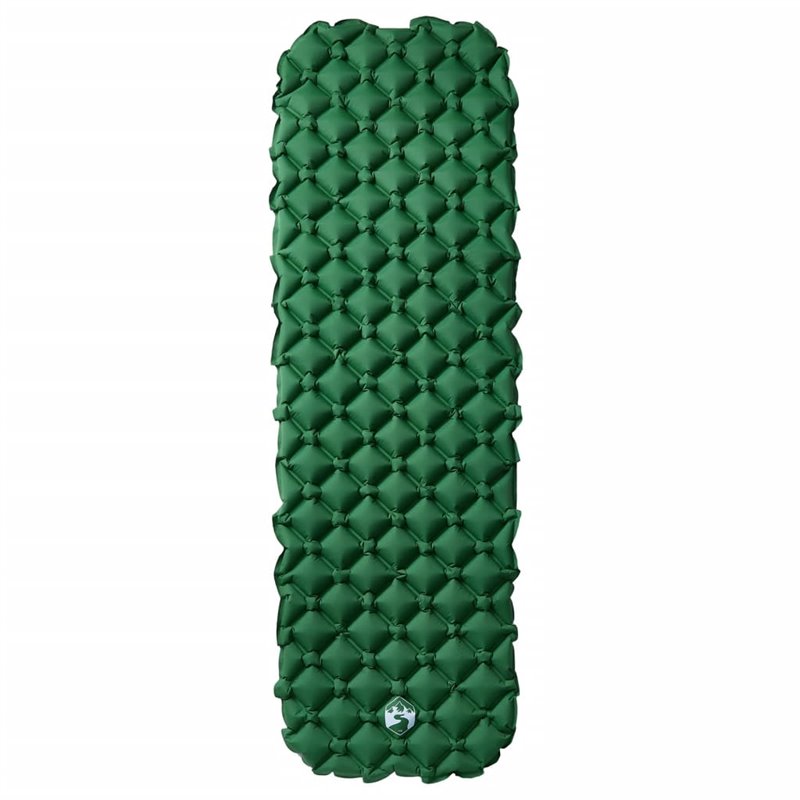 Image secondaire de VidaXL Matelas de camping gonflable 1 personne vert 190x58x6 cm