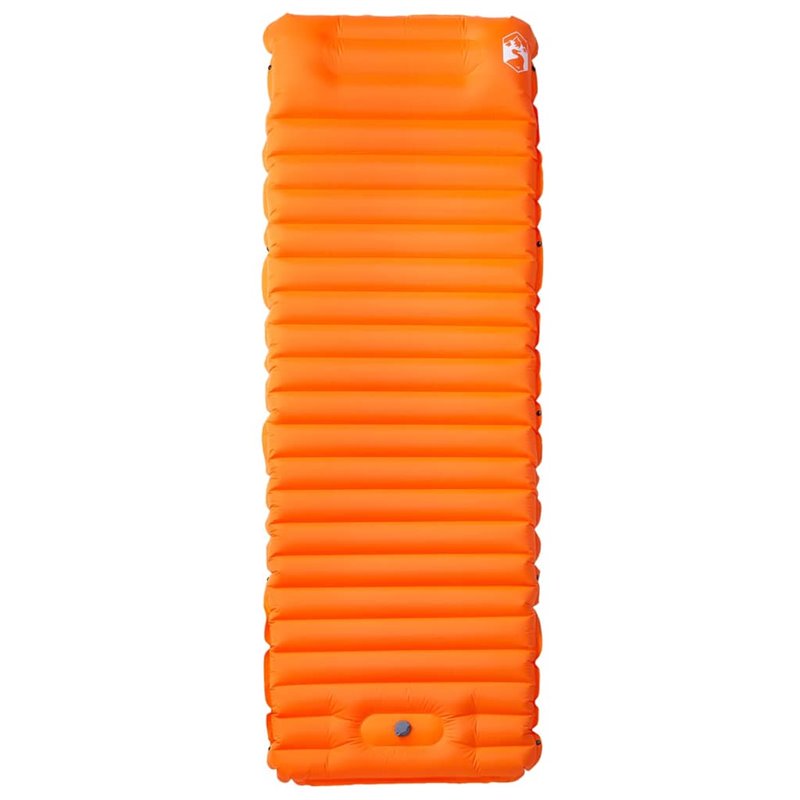 Image secondaire de VidaXL Matelas de camping autogonflant avec oreiller 1 personne orange