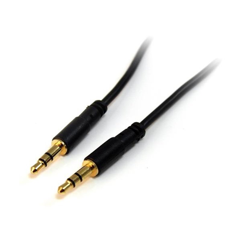 Startech.com Câble slim audio stéréo de 3,5 mm (M/M) - 1,8 m - Connecteurs plaqués en or