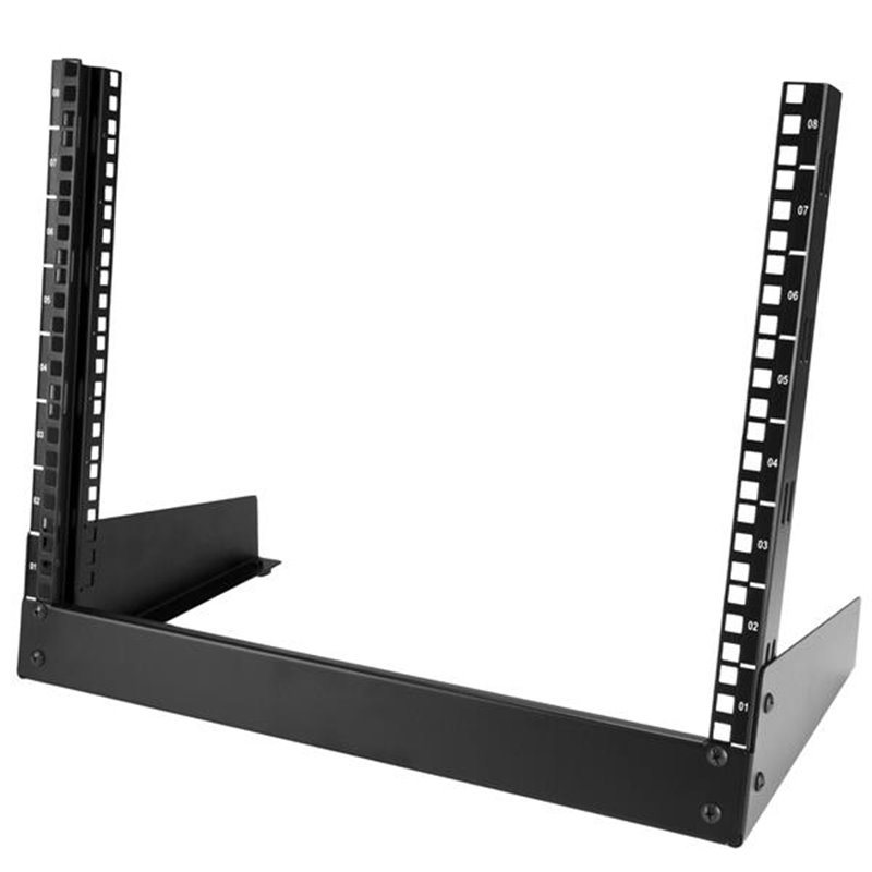 Startech.com Rack de serveur 8U à 2 montants pour bureau - Armoire serveur à cadre ouvert