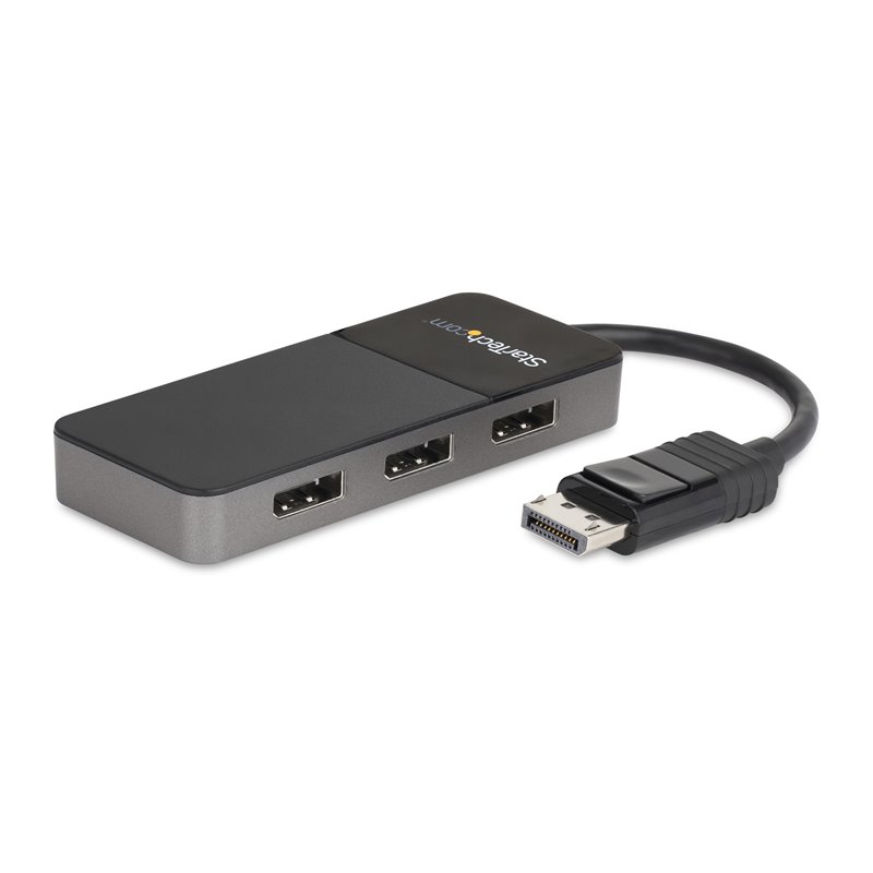 Startech.com Répartiteur DisplayPort 1.4 à 3 ports, Adaptateur Multi-Moniteur DisplayPort vers 3x DP, Hub MST Triple pou