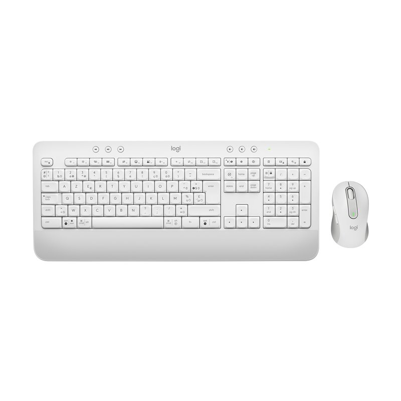 Logitech Signature MK650 Combo For Business clavier Souris incluse Bluetooth Azerty Français Blanc