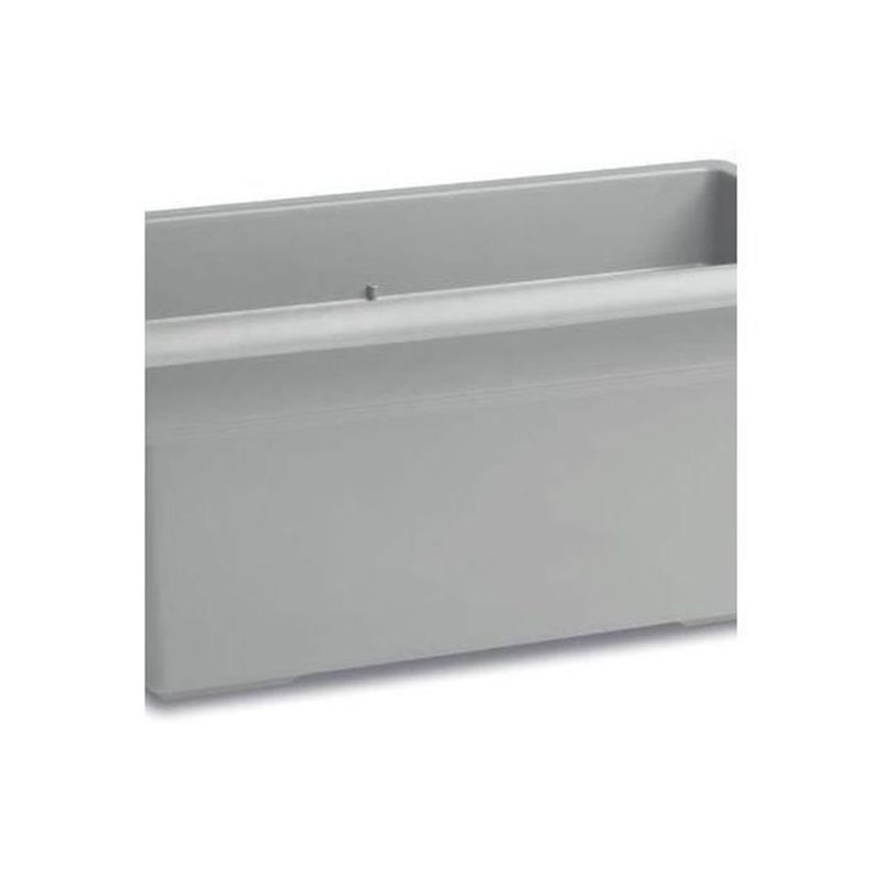 Image secondaire de Pot Mediterraneo Rectangulaire Gris Plastique 80 cm