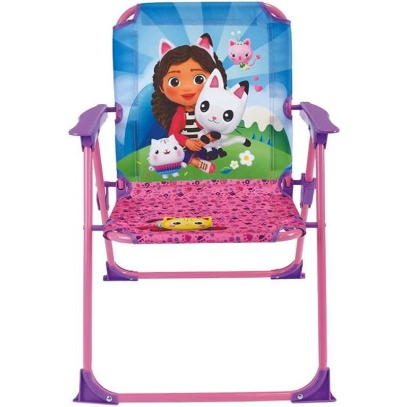 Image secondaire de Mobilier de jardin - FUN HOUSE - Salon de jardin Gabby et la Maison Magique Table 46 x 46 cm 2 chaises pliantes parasol 