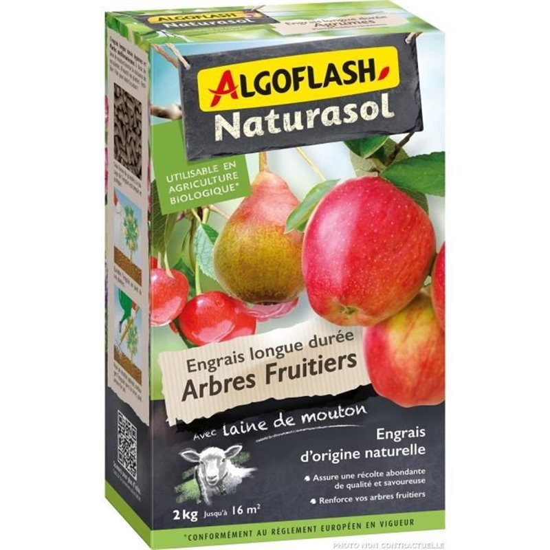 Image secondaire de Engrais pour les plantes Algoflash Naturasol ABIOFRUI2 Fruité 2 Kg