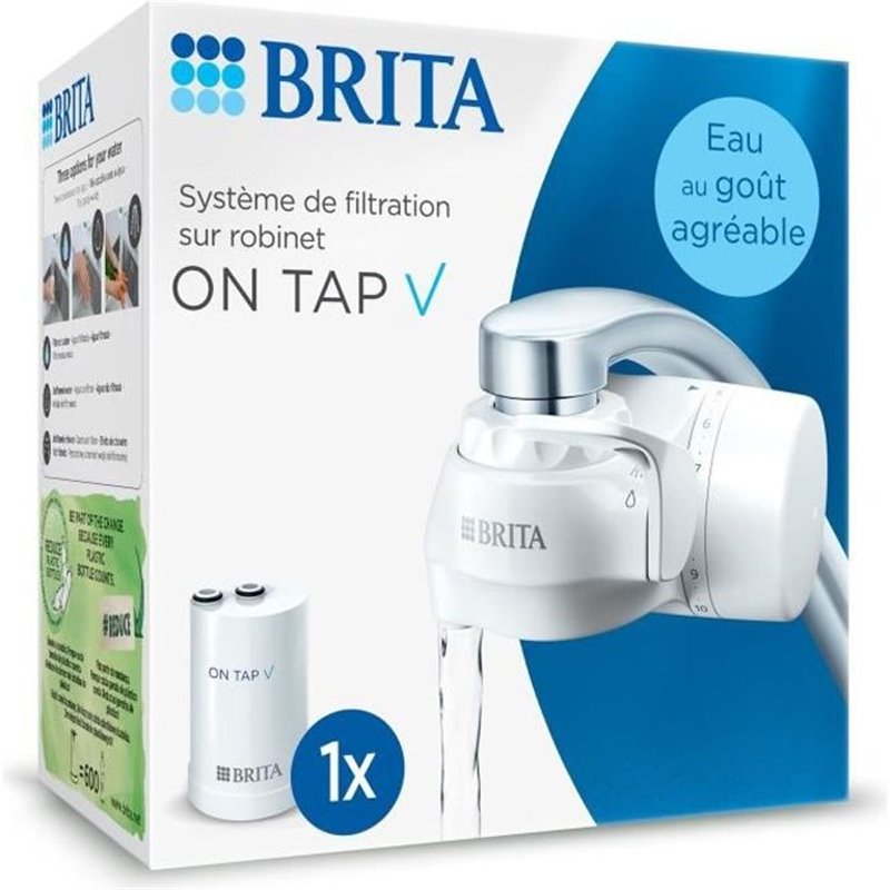 Brita ON TAP V CU CE Filtre à eau pour robinet Blanc