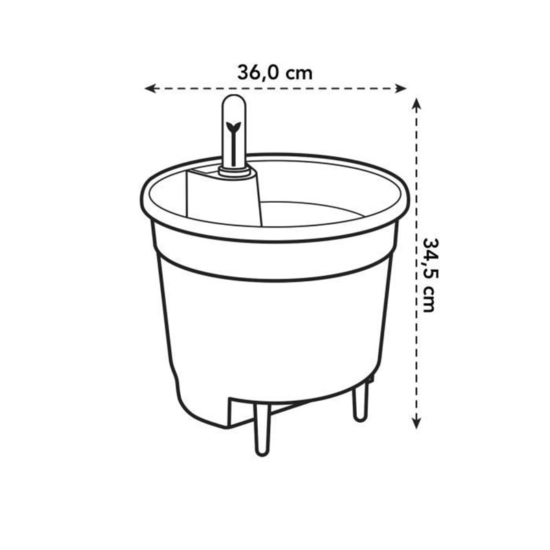 Image secondaire de Pot Elho Ø 36 cm Plastique