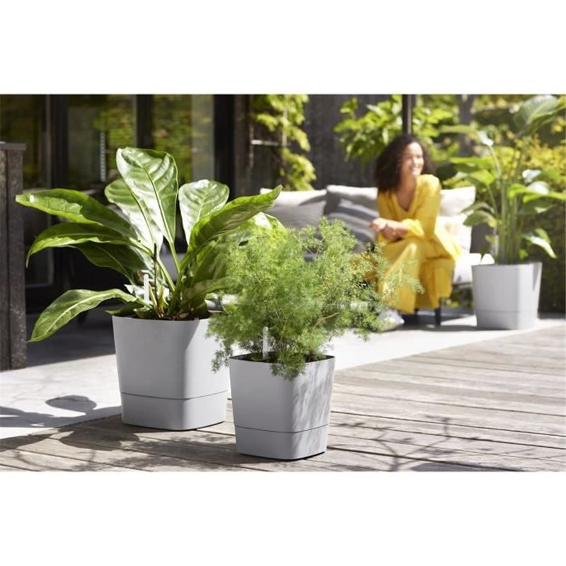 Image secondaire de Cache-Pot Elho Greensense Aqua Care 29,5 x 29,5 x 30,2 cm Gris