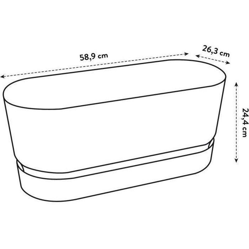 Image secondaire de Pot Elho Plastique Ovale Ø 60 cm