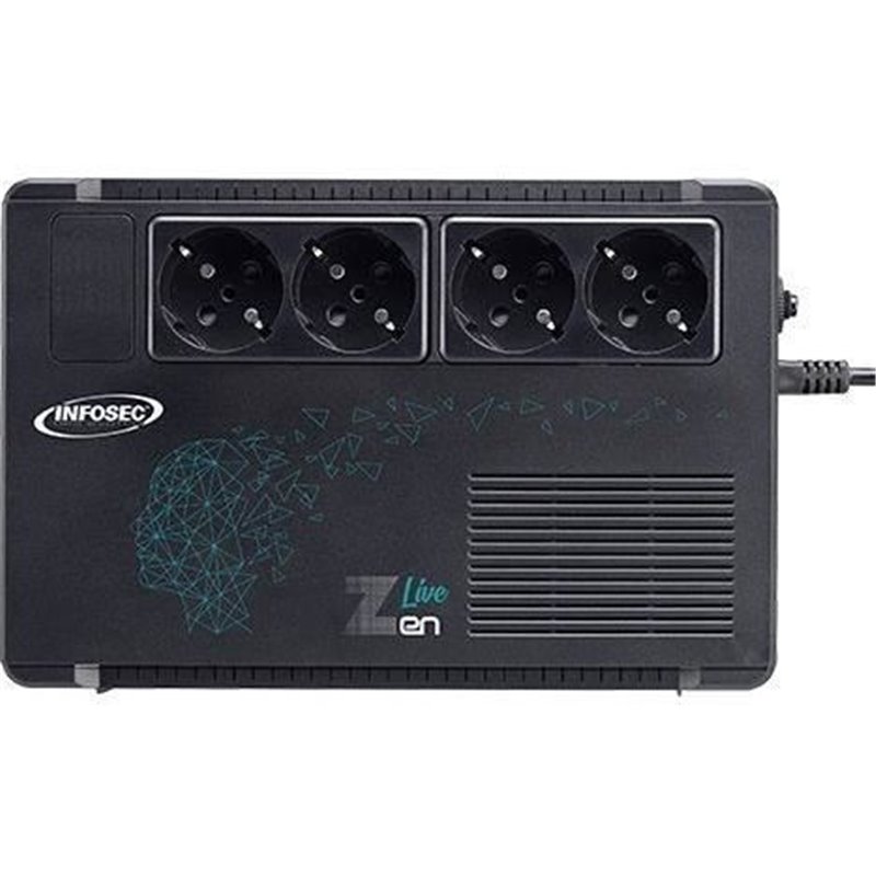 Système d'Alimentation Sans Interruption Interactif Infosec ZEN LIVE 500 500 VA 300 W