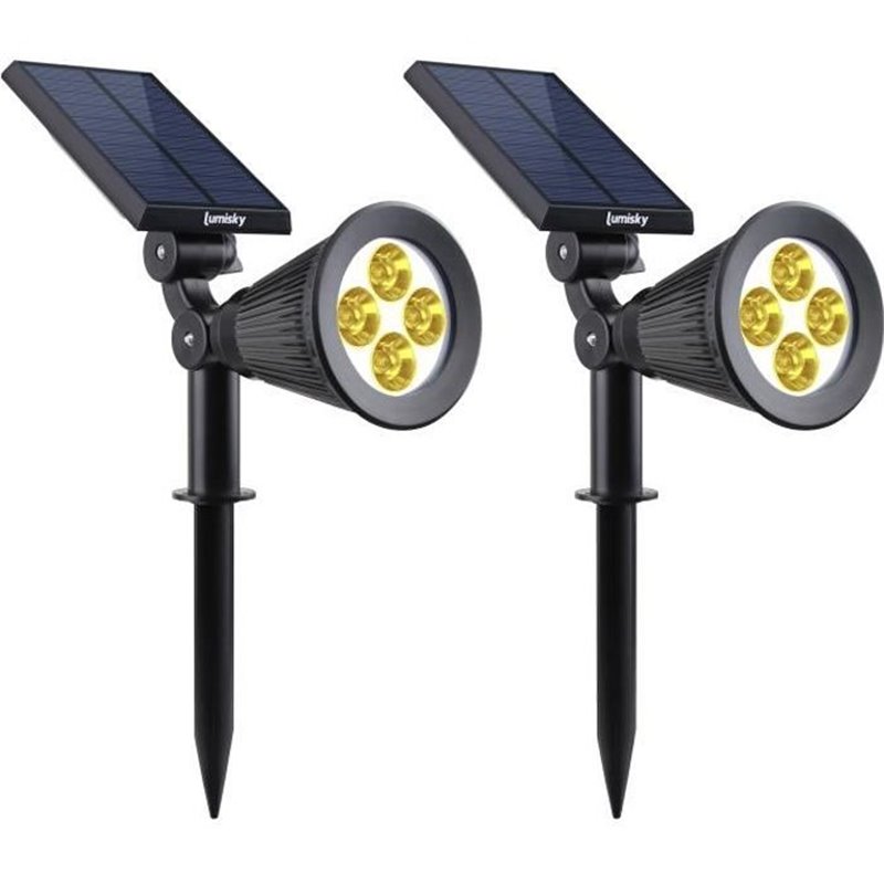 Lampe Lumi Garden Noir 5 V 250 Lm (2 Unités)