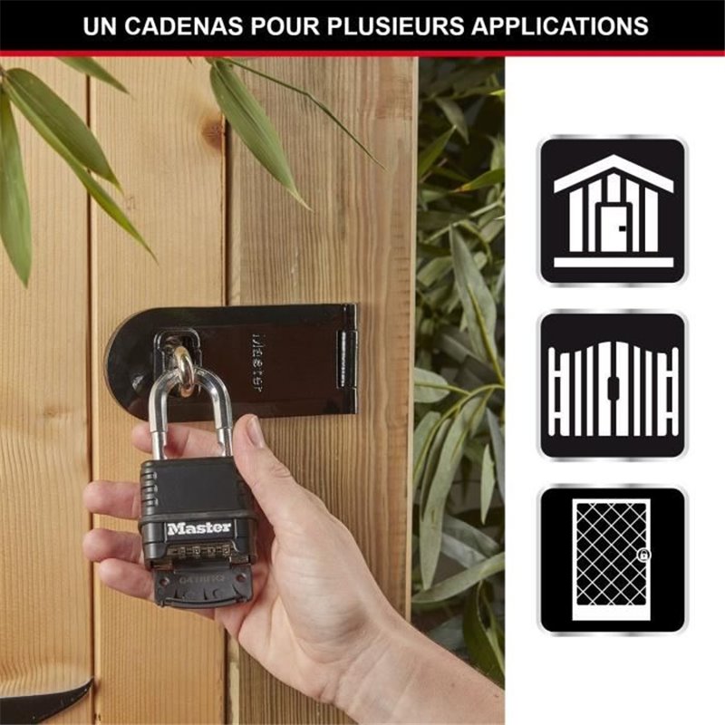 Image secondaire de Serrure à combinaison Master Lock M178EURD Acier Zinc Noir