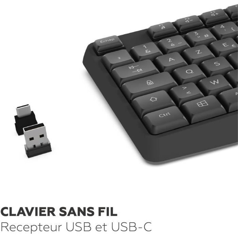 Image secondaire de Clavier sans fil Mobility Lab ML313979 Azerty Français Noir