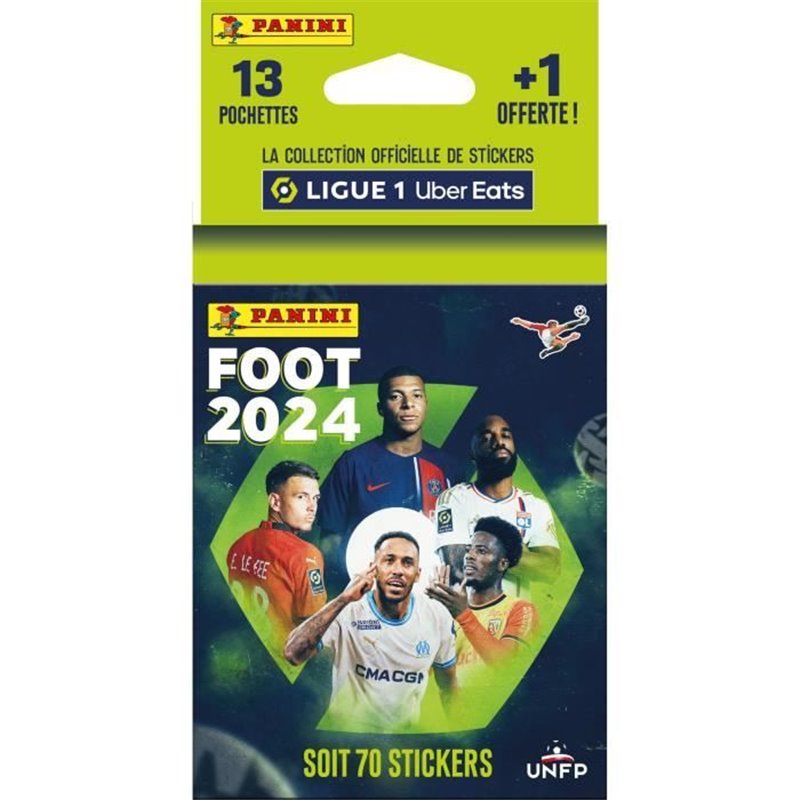 Image secondaire de Jeu d'autocollants Panini LIGUE 1 Uber Eats Foot 2024 (FR) 18 Enveloppes