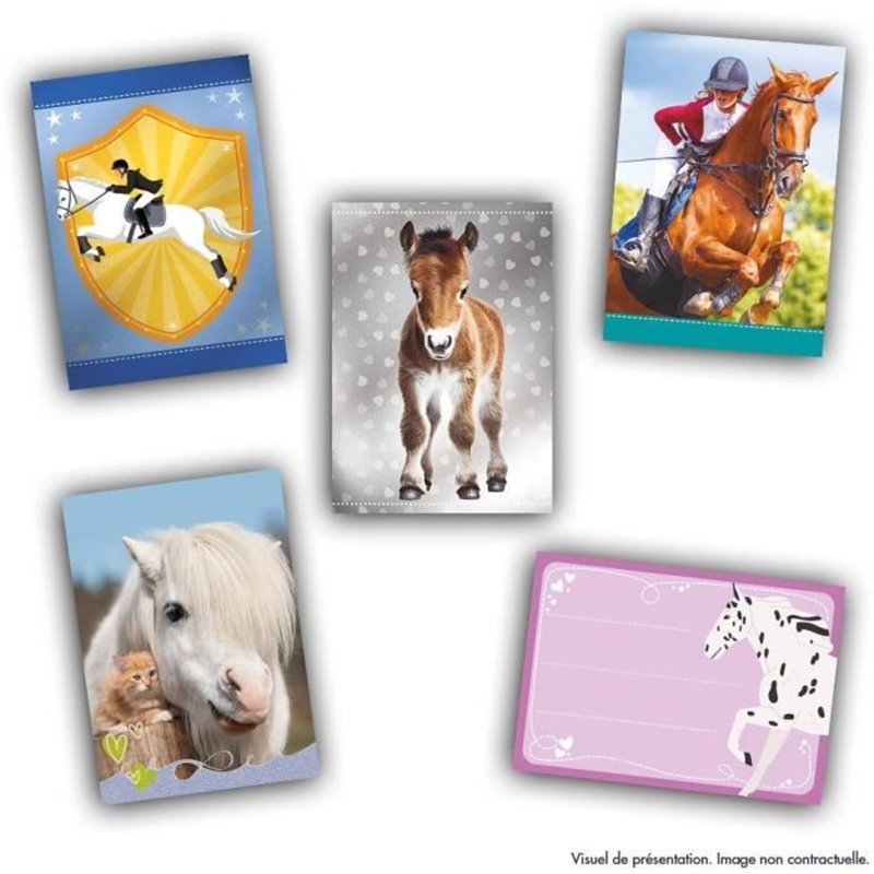 Image secondaire de Boîte stickers - PANINI - Collection de cartes pour les fans de chevaux - Contient 24 pochettes de 8 cartes