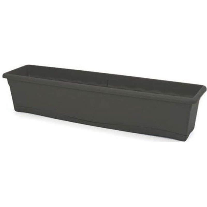 Jardinière avec support Plastiken Anthracite polypropylène 80 x 20 cm