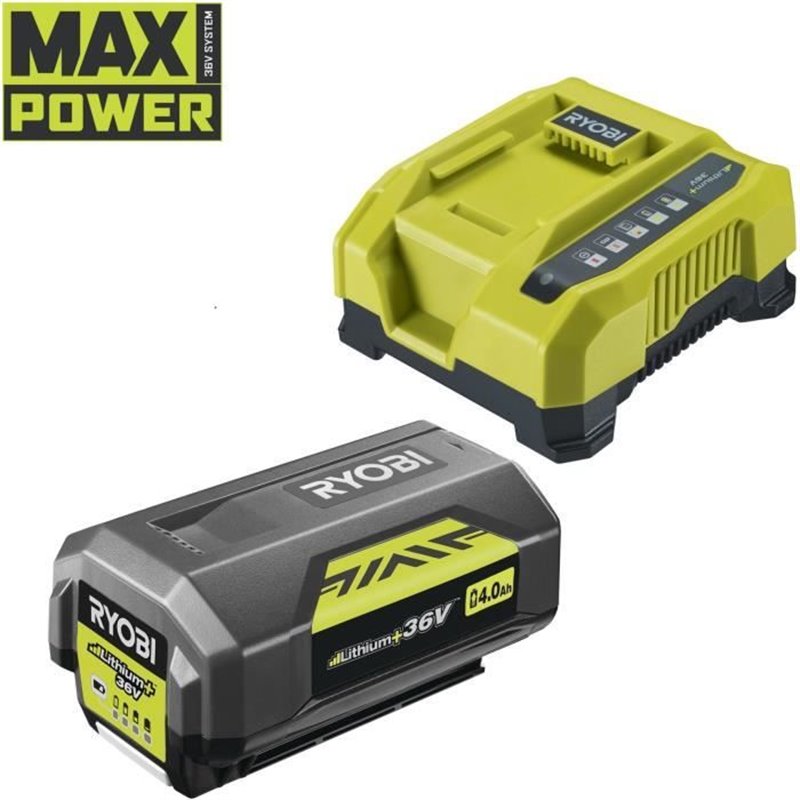 Image secondaire de Batterie Ryobi 36V LithiumPlus 4.0 Ah - 1 chargeur rapide RY36BC60A-140