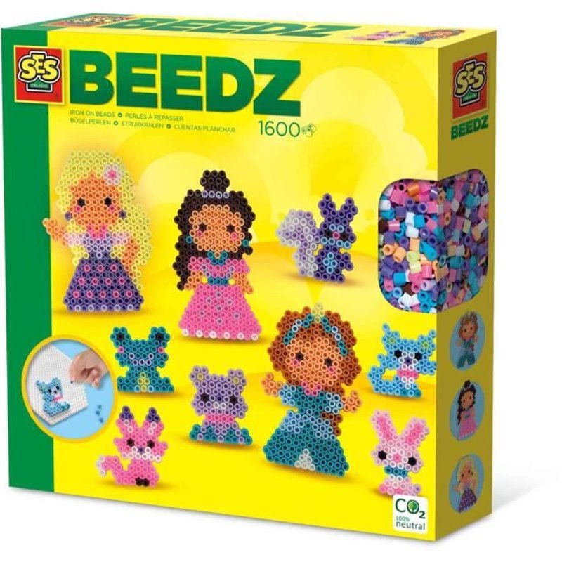 SES Creative Beedz Perles à repasser - Princesses et amis les animaux