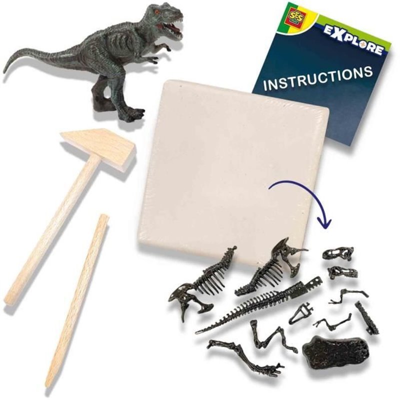 Image secondaire de SES Creative Explore Recherche ton dinosaures et de squelettes 2 en 1 - T-rex