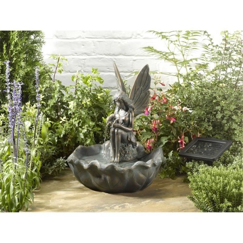 Image secondaire de Fontaine de jardin Super Smart Polyrésine Fée 45 x 34,5 x 37 cm