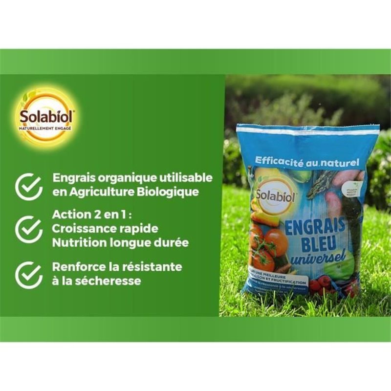 Image secondaire de Engrais bleu - SOLABIOL - SOBLEU4 - 4 kg