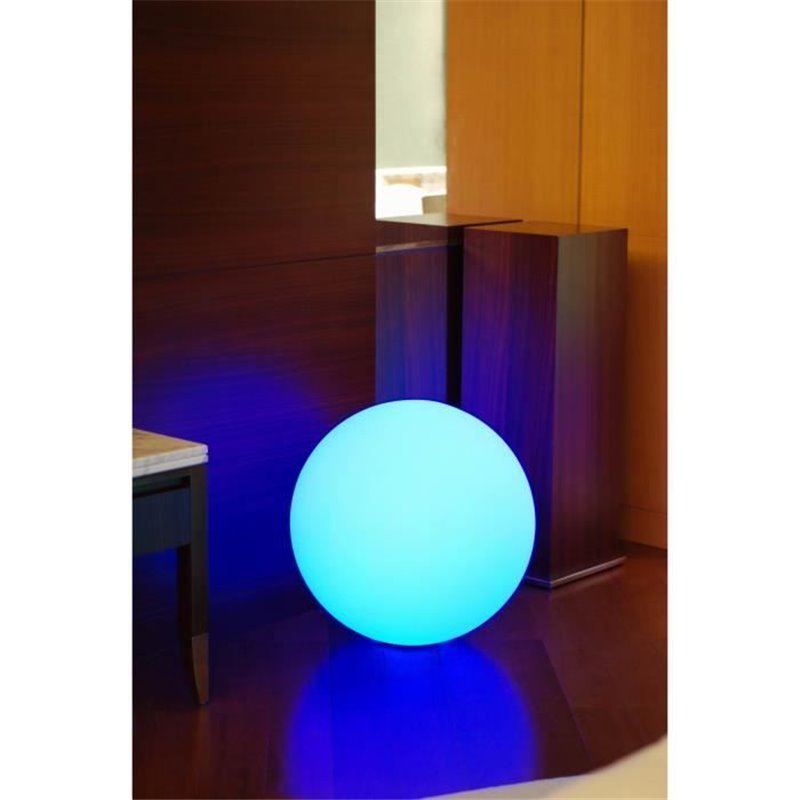 Image secondaire de Boule lumineuse solaire LED en polyéthylene 30cm - LUMISKY - Multicolore - Extérieur