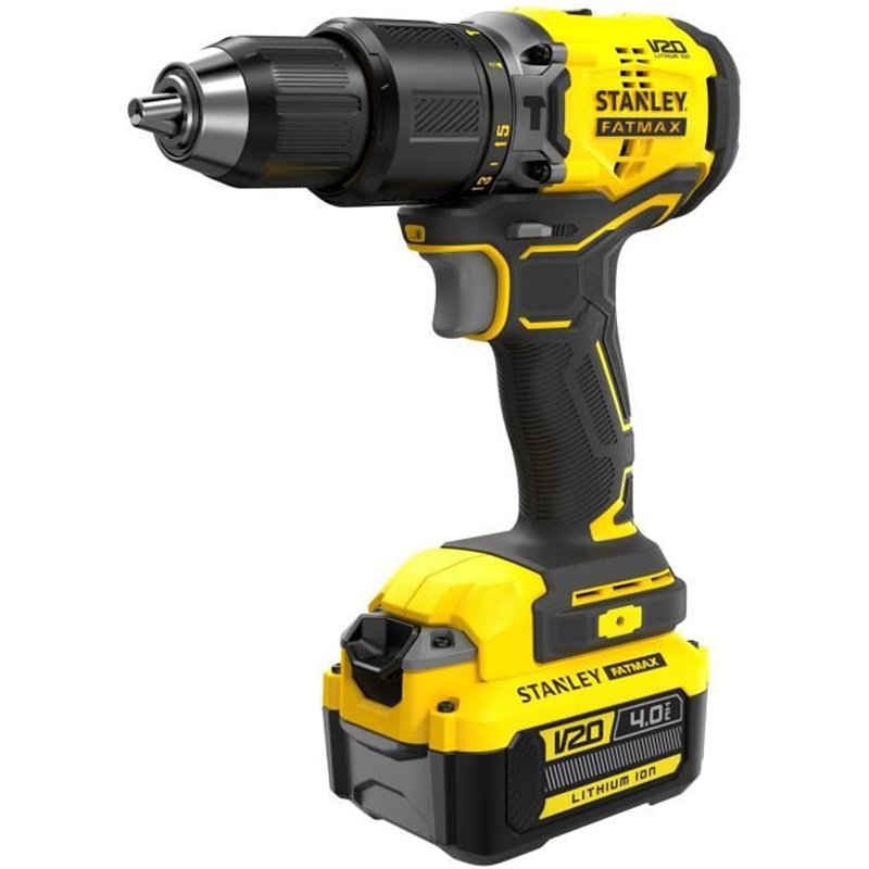 Image secondaire de Perceuse visseuse a percussion Brushless 60 Nm - Lithium 18V - 2 Batteries 4Ah - Stanley FATMAX V20 - SFMCD715M2K-QW