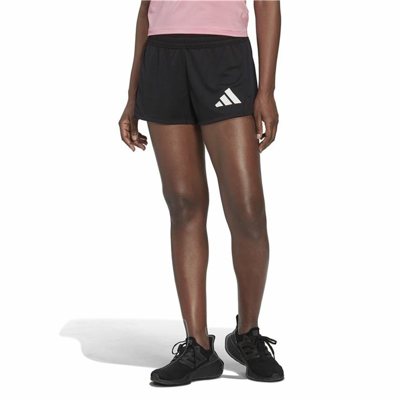 Image secondaire de Short de Sport pour Femme Adidas Pacer 3 Stripes Knit Noir