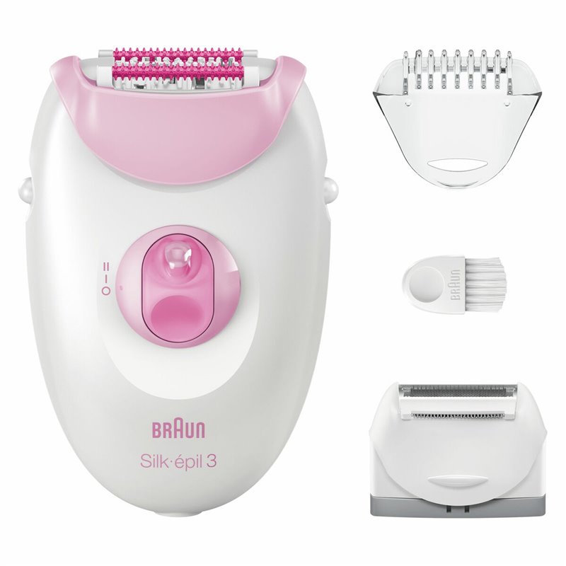 Braun Silk-épil 3 3-031 20 pince(s) Rose, Blanc