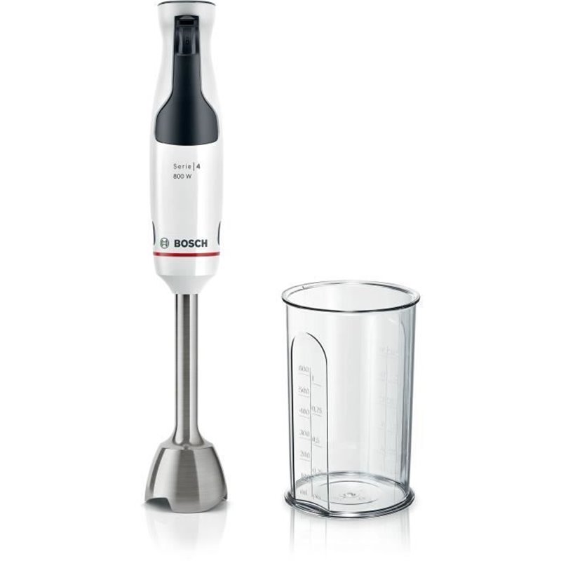 Bosch Serie 4 MSM4W410 blender Mélangeur par immersion 800 W Anthracite, Blanc