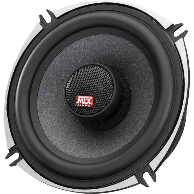 Image secondaire de MTX TX650C Haut-parleurs voiture Coaxiaux 13cm 2 voies 80W RMS 4 châssis alu Tweeters néodyme dôme soie Membrane pulpe c