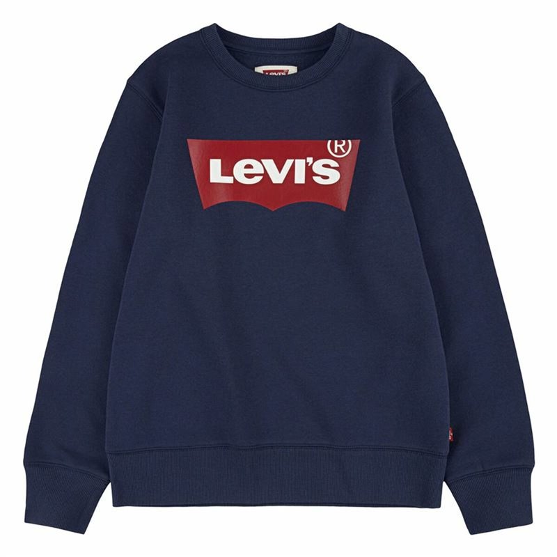 Sweat-Shirt Enfant Levi's Batwing Blanc Bleu foncé