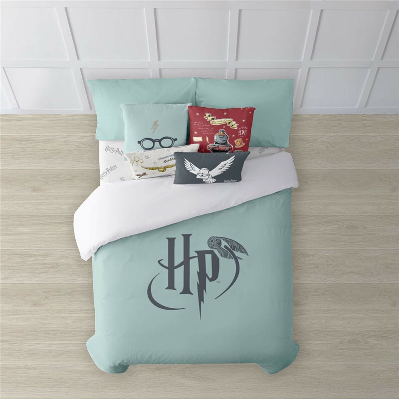 Housse de Couette Harry Potter Mint Multicouleur 175 Fils 140 x 200 cm Lit 1 personne