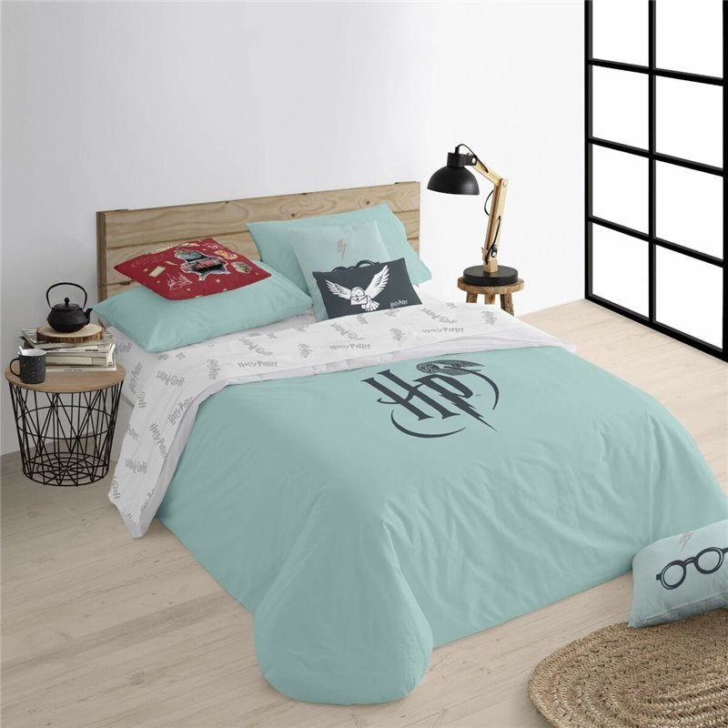 Image secondaire de Housse de Couette Harry Potter Mint Multicouleur 175 Fils 140 x 200 cm Lit 1 personne