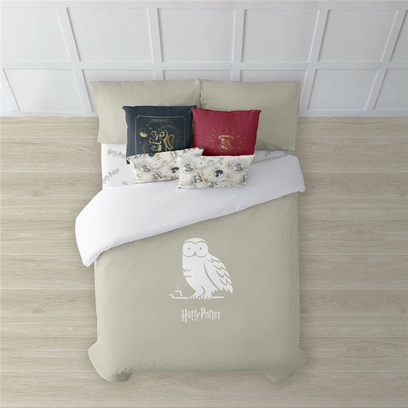 Housse de Couette Harry Potter Magical Hedwig Multicouleur 175 Fils 140 x 200 cm Lit 1 personne