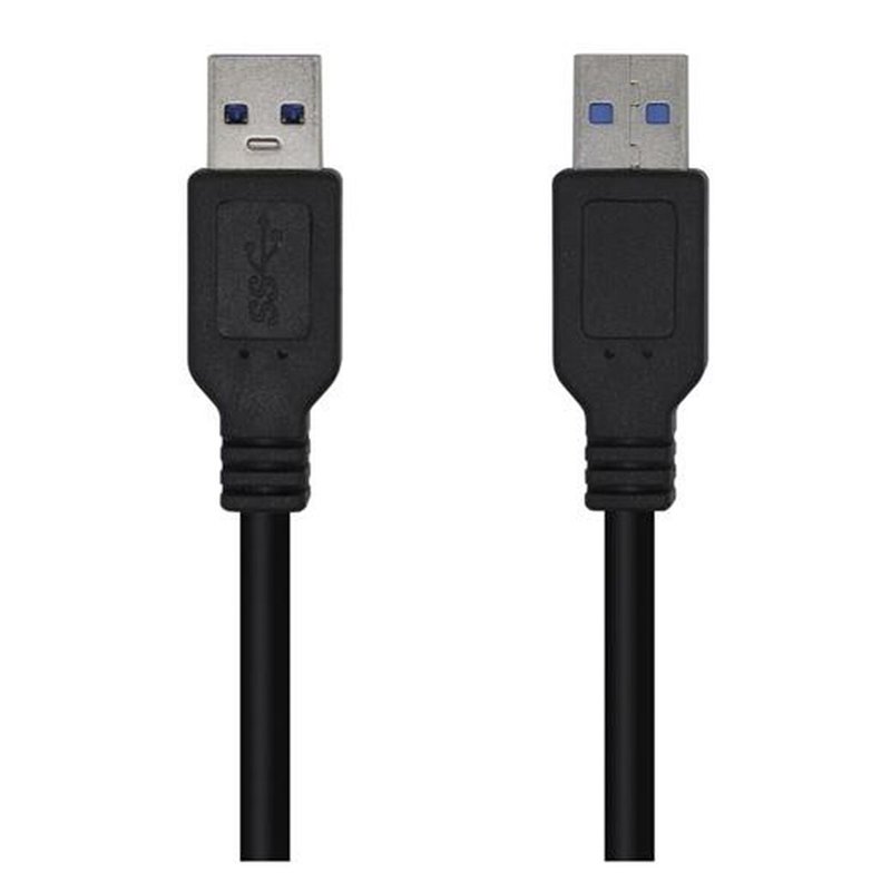 Aisens A105-0446 câble USB 1 m USB 3.2 Gen 1 (3.1 Gen 1) USB A Noir