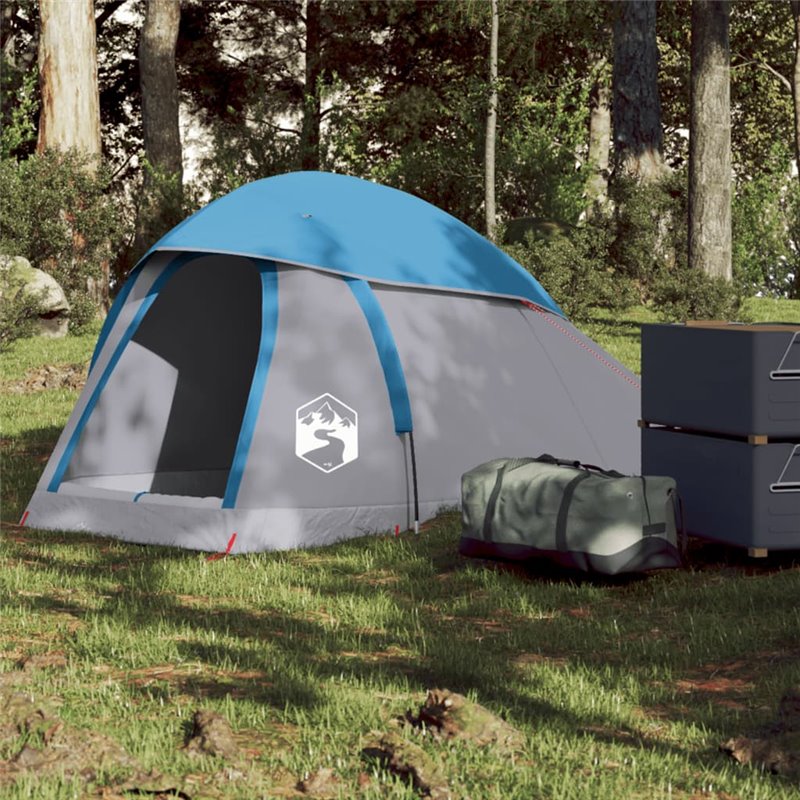 VidaXL Tente de camping à dôme 1 personne bleu imperméable