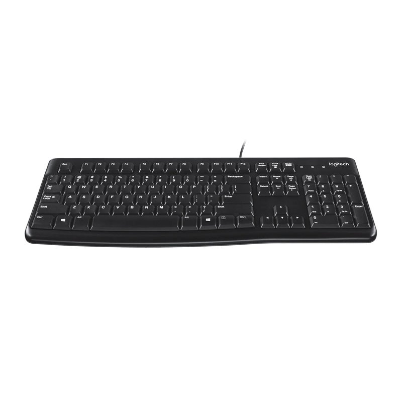 Image secondaire de Logitech K120 Corded Keyboard clavier Souris incluse USB Azerty Français Noir