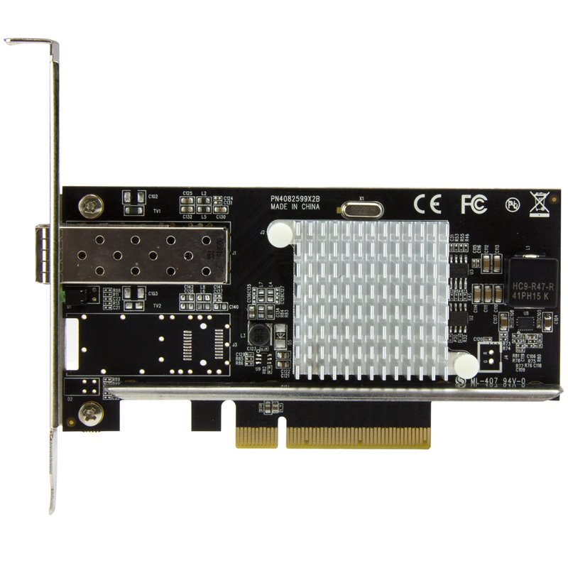 Image secondaire de Startech.com Carte réseau PCI Express à 1 port fibre optique 10 Gigabit Ethernet SFP+ ouvert - Chipset Intel - mm/SM