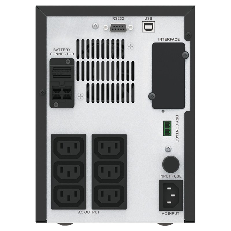 Image secondaire de APC Easy UPS SMV alimentation d'énergie non interruptible Interactivité de ligne 1 kVA 700 W 6 sortie(s) CA