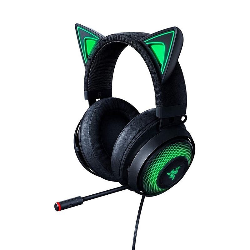 Razer casque avec oreilles Kraken Kitty Ed. - Black