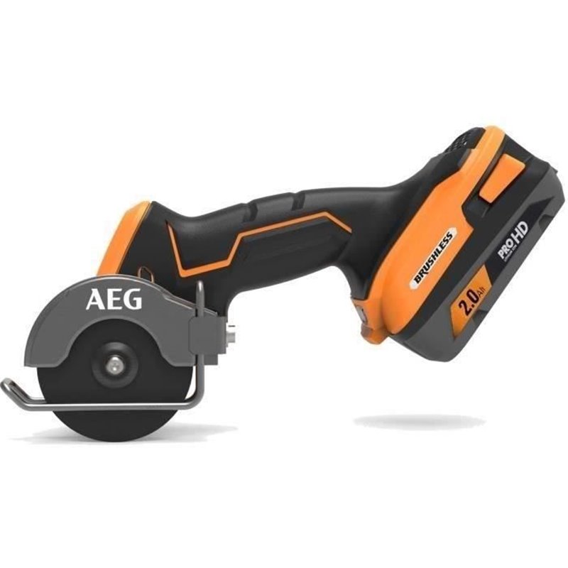 AEG Mini Scie multi matériaux Subcompact 18V BRUSHLESS BmmS18SBL-0, disque 76 mm, 20 000 tr/min, 6 disques