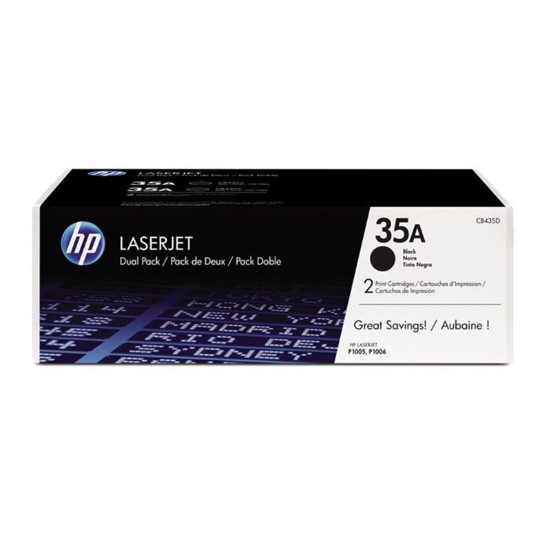 HP 35A pack de 2 toners LaserJet noir authentiques