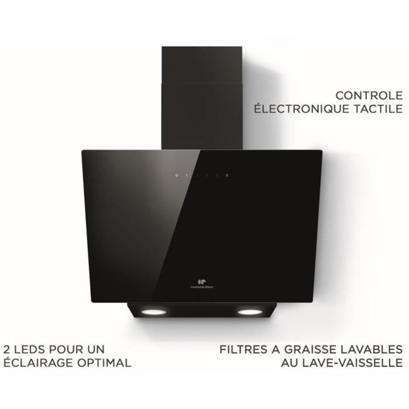 Image secondaire de Hotte standard Continental Edison 60 cm