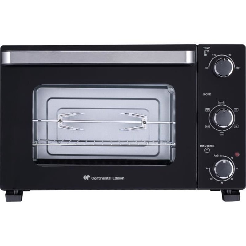 Continental Edison CEMF46B3 - Minifour électrique 46L noir - 1800W - Rotissoire, Convection naturelle