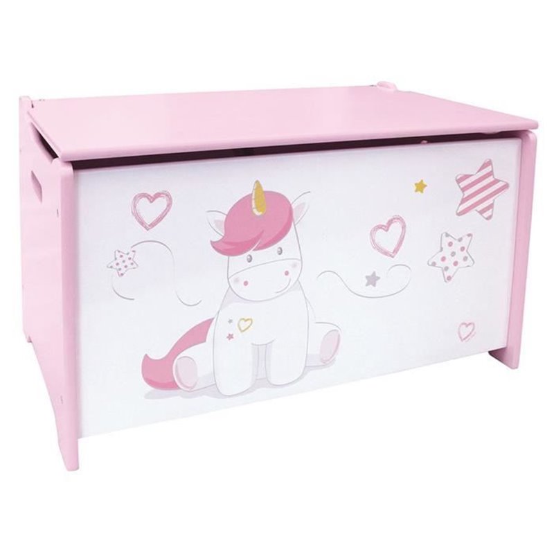 Image secondaire de Coffre Fun House Unicorn Rose Blanc Bois