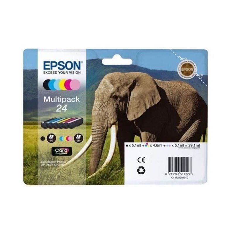 Epson Elephant Multipack 6-colours 24 Claria Photo HD Ink