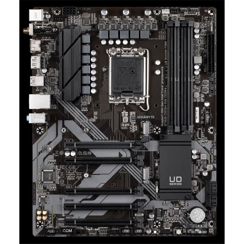 Image secondaire de Gigabyte B760 DS3H AX DDR4 carte mère Intel B760 Express LGA 1700 ATX